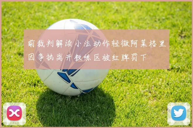 前裁判解读小法动作轻微阿莱格里因争执离开教练区被红牌罚下